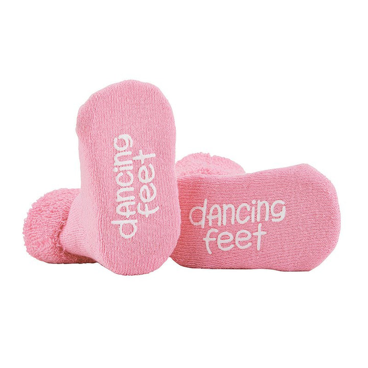 Socks - Pink - Dancing Feet, 3-12 Mths