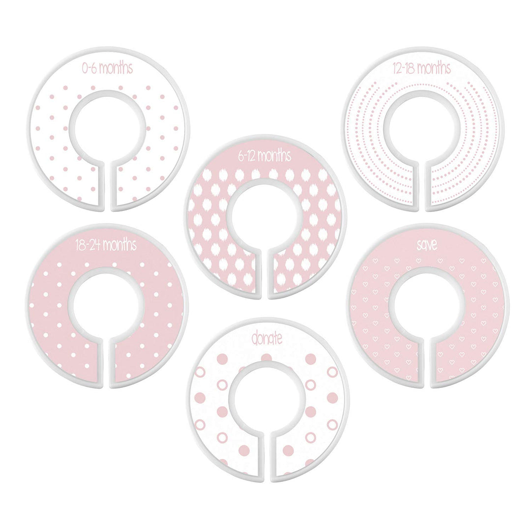 Closet Dividers - Pink Dots