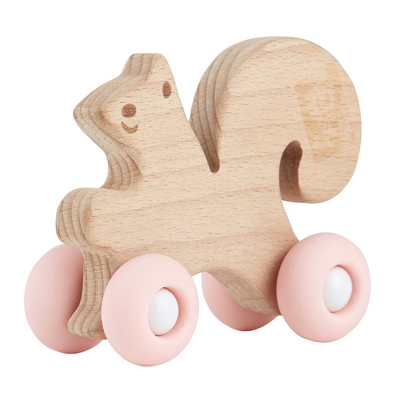 Silicone Wood Toy - Squirrel