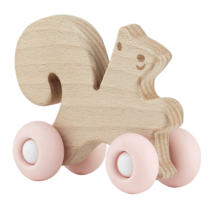 Silicone Wood Toy - Squirrel