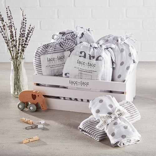 Face to Face Swaddle Blanket - Little Light of Mine