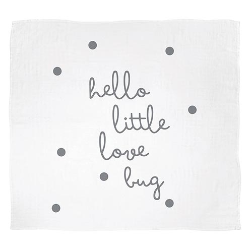 Face to Face Swaddle Blanket - Love Bug