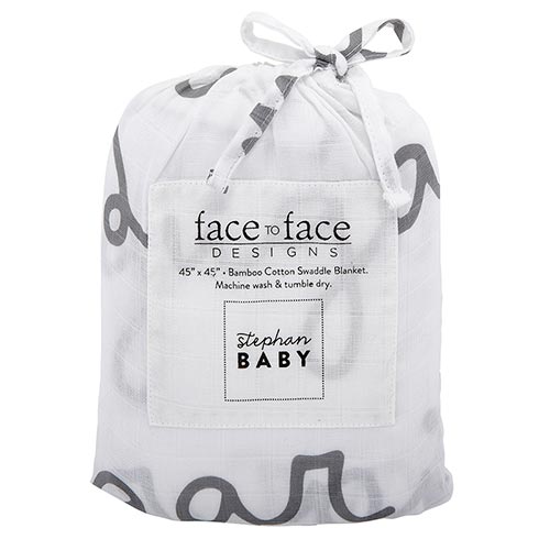 Face to Face Swaddle Blanket - Sugar Pie