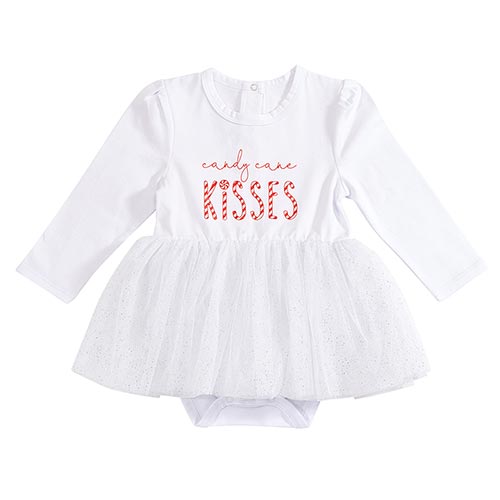 Dress - Candy Cane Kisses, 6-12 mths