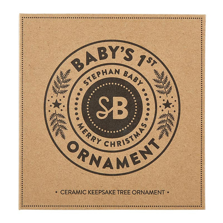 Baby's 1st Xmas Ornament - Tree Black