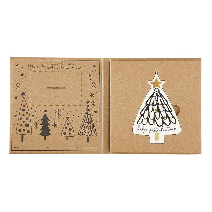 Baby's 1st Xmas Ornament - Tree Pink