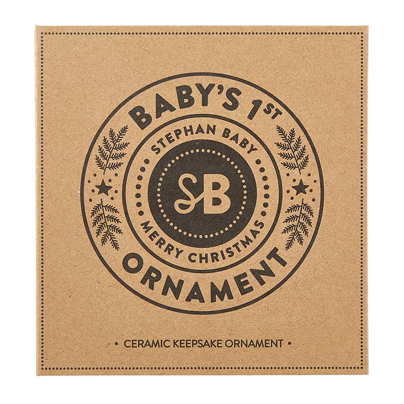 Baby's 1st Xmas Ornament - Tree Pink