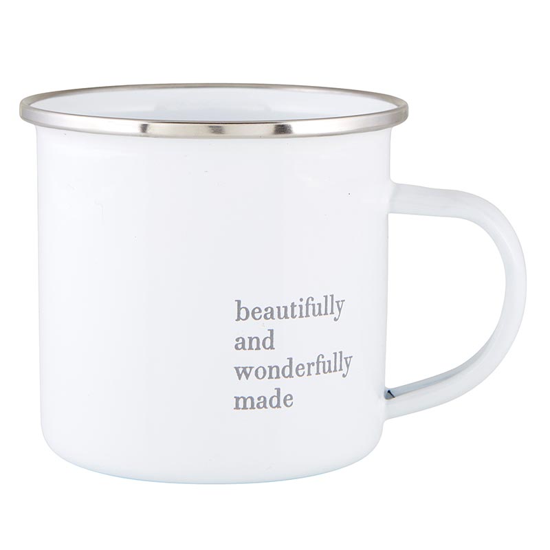 Face to Face Enamel Keepsake Cup - Wonderfully Made