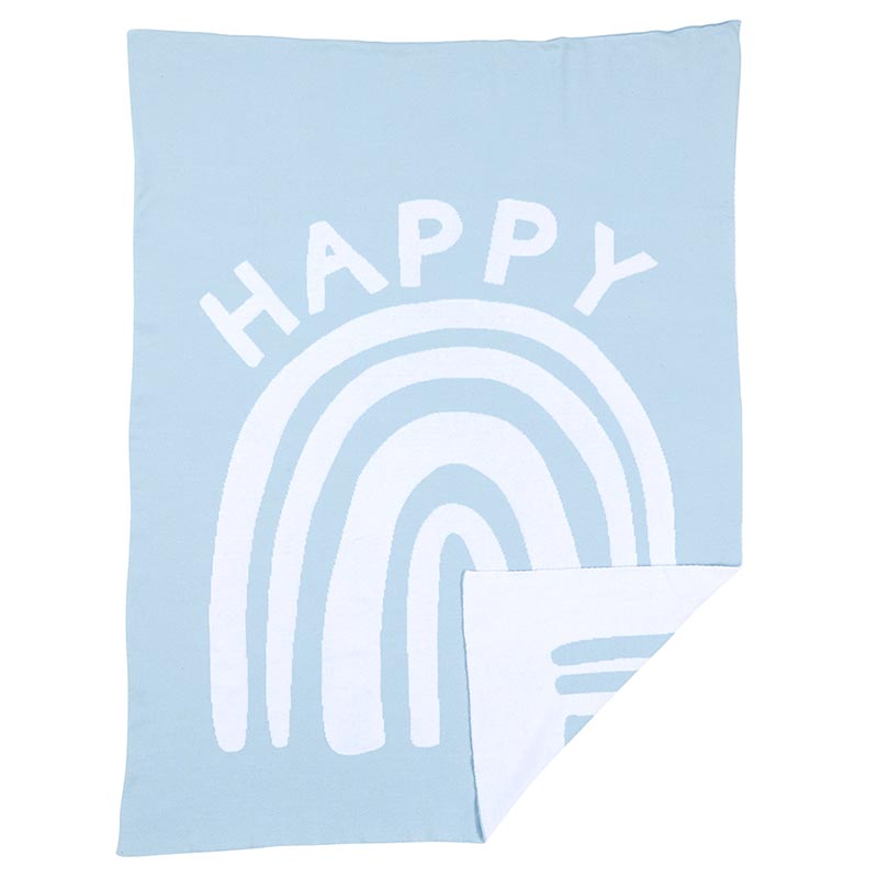 Blanket Gift Set - Happy Rainbow - 2 Pce