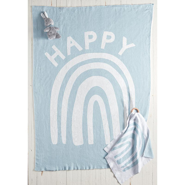 Blanket Gift Set - Happy Rainbow - 2 Pce