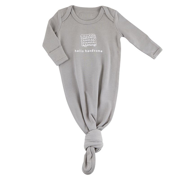 Face to Face Knotted Gown - Hello Handsome 0-6 Months