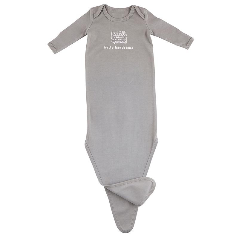 Face to Face Knotted Gown - Hello Handsome 0-6 Months
