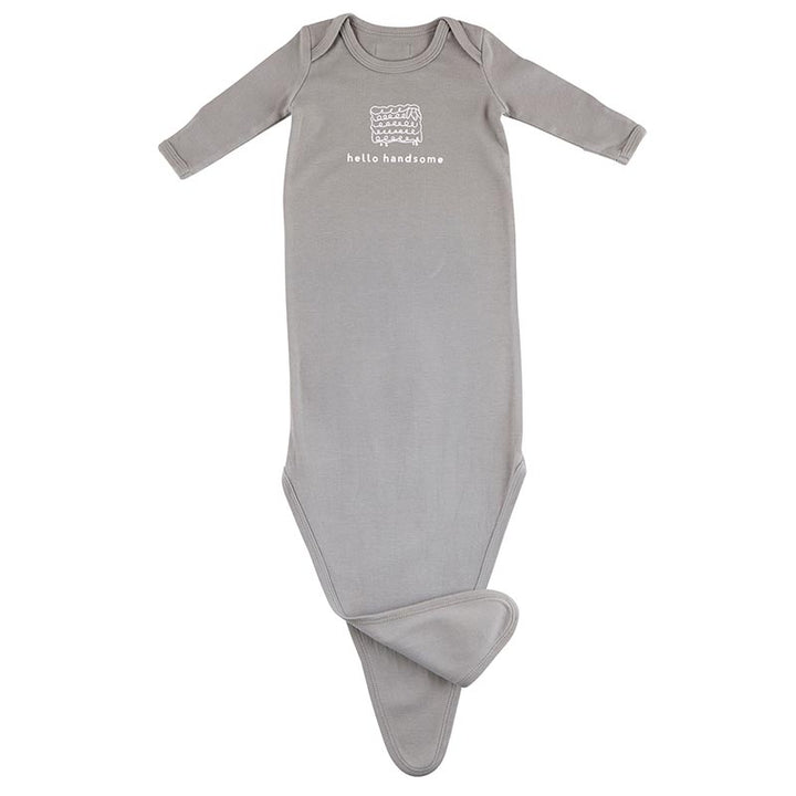 Face to Face Knotted Gown - Hello Handsome 0-6 Months