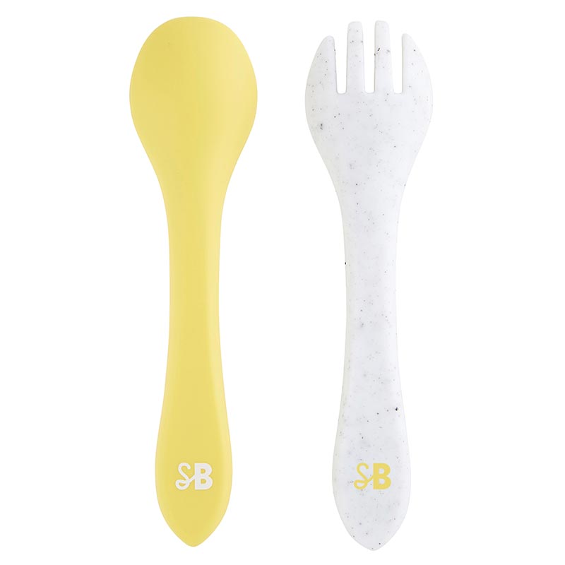 Silicone Spoon + Fork Set - Good Food Mood
