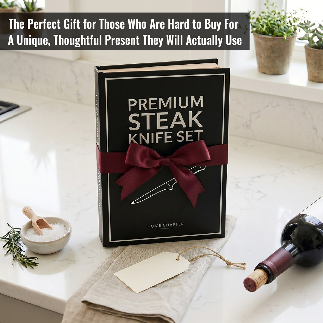 Premium Steak Knife Book Box