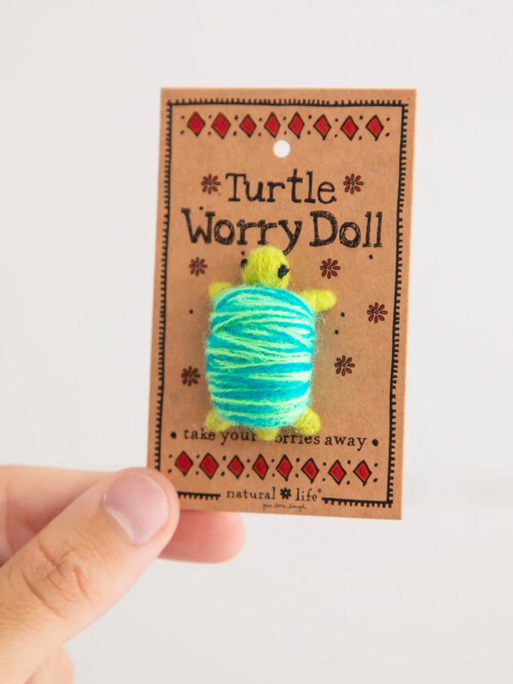 Worry Dolls - Olive Turtle