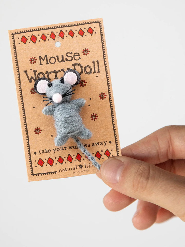 Worry Doll - Ash Mouse