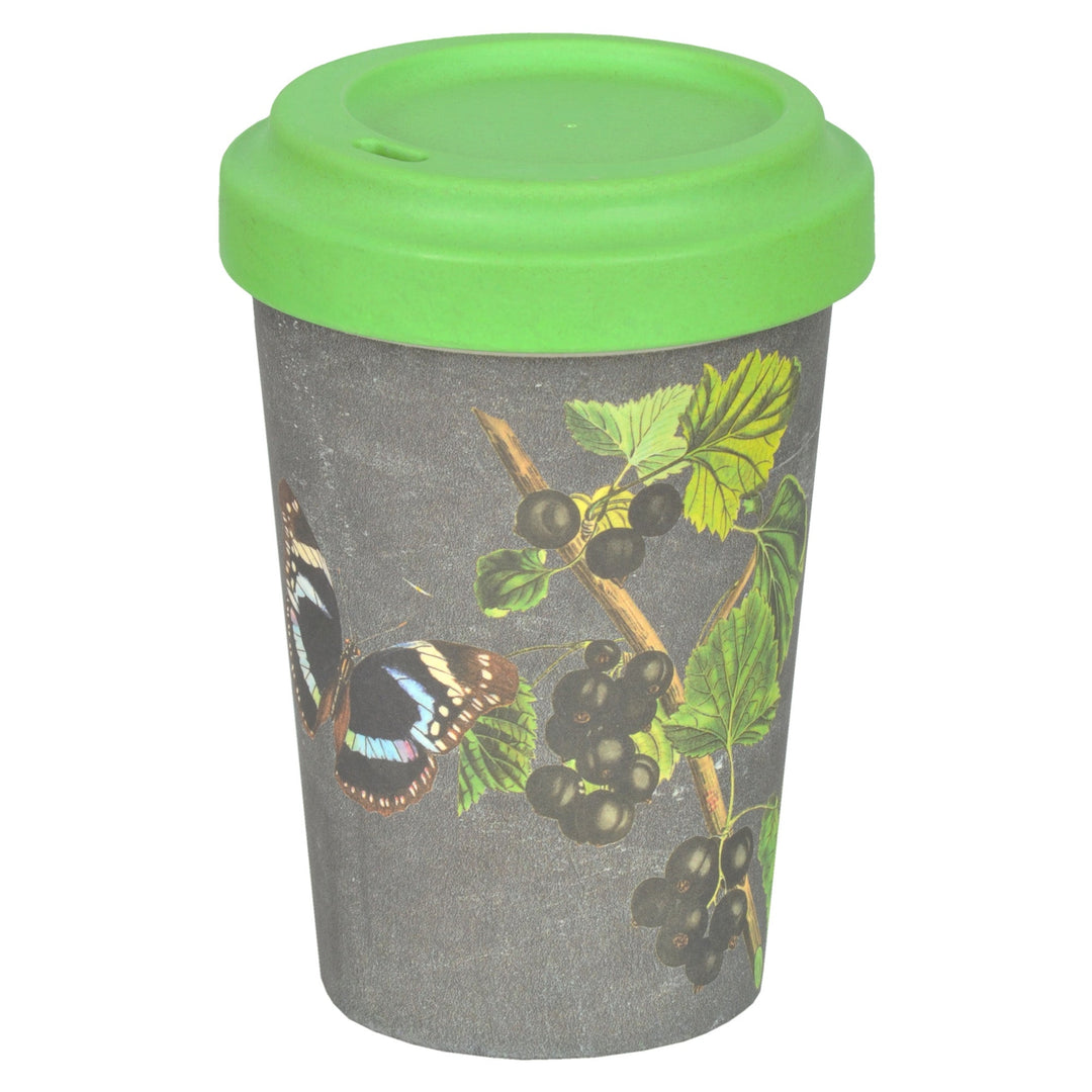 BAMBOO CUP W/LID BLACK CURRANT 370ML