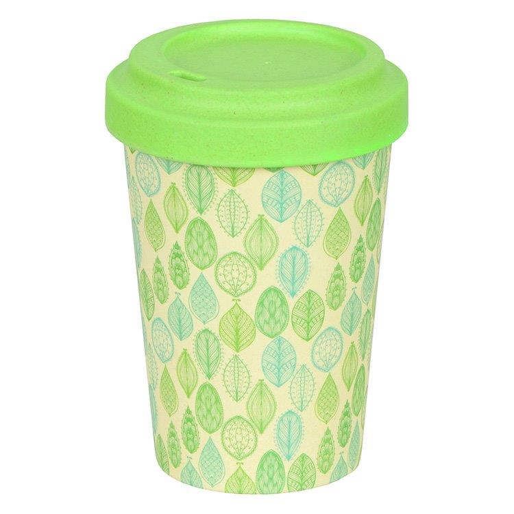 BAMBOO CUP W/LID IVY 370ML