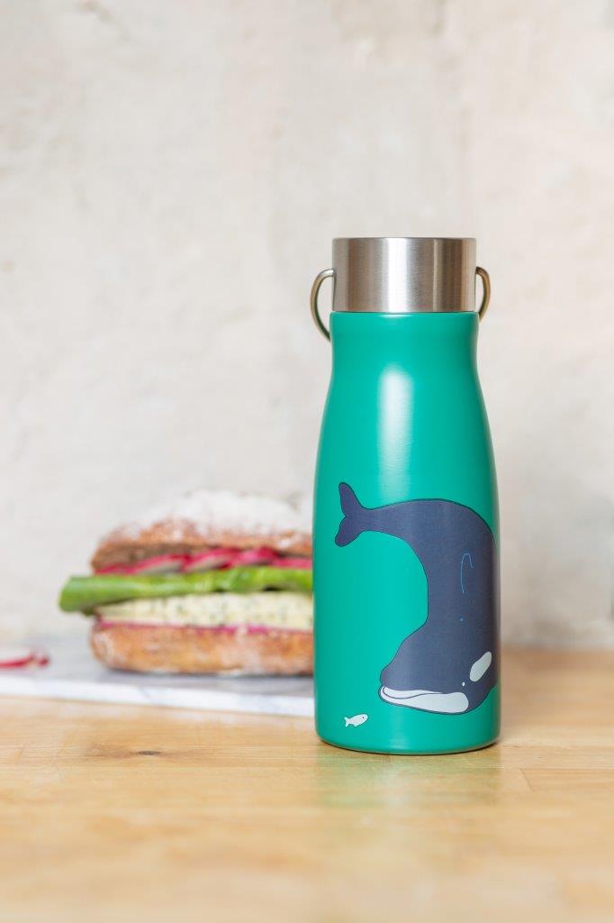 WATER BOTTLE KIDS WHALE 500ML