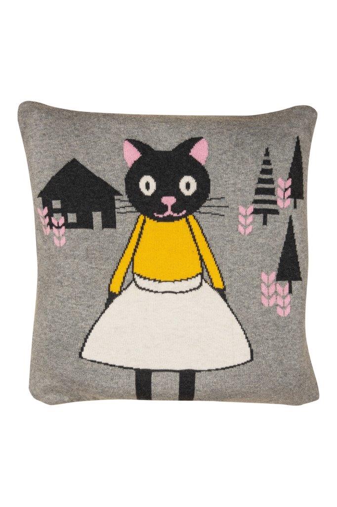 CUSHION - KITTY GREY