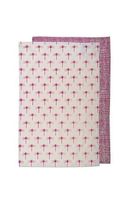 TEATOWELS 2XSET RD DRAGONFLY