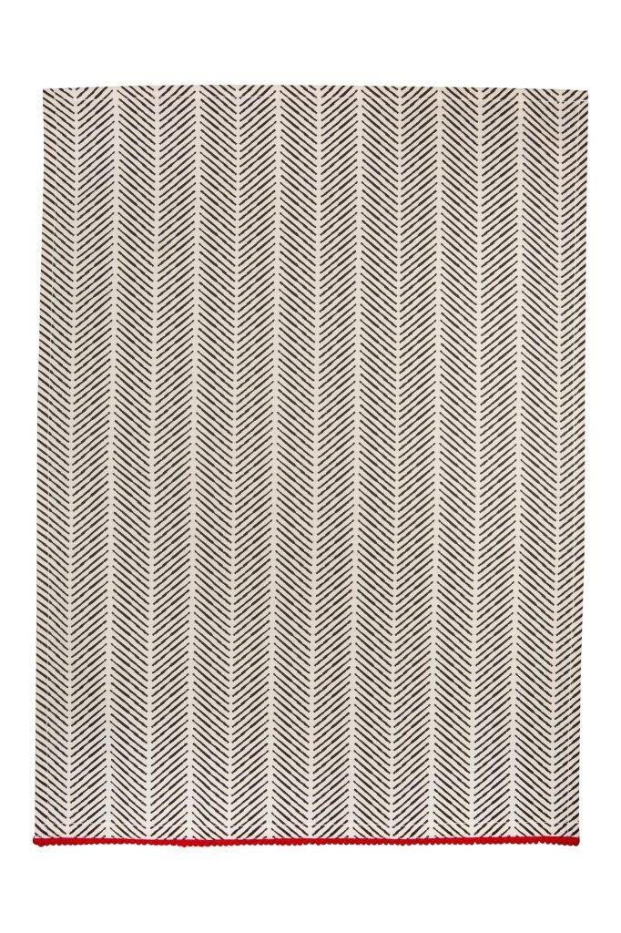TEATOWELS BONES WITH RD TRIM