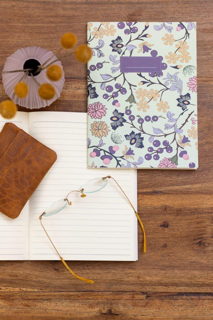 NOTEBOOK PASTEL FLOWERS