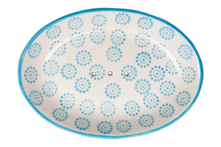 SOAP DISH OLLO BLU/WHT