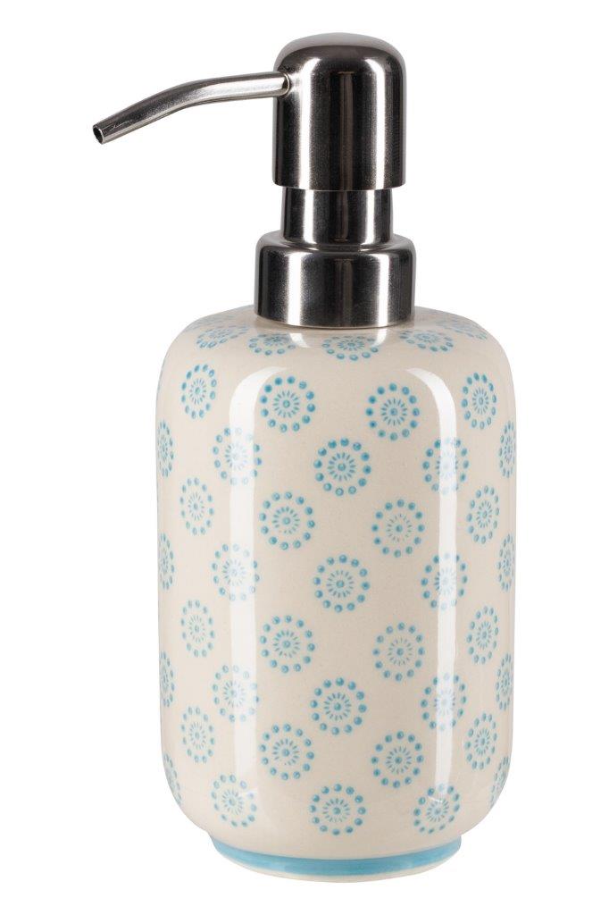SOAP DISPENSER BLUE DOTTY
