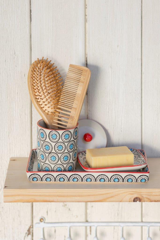 SOAP DISPENSER BLUE DAISY