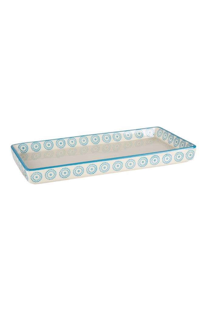 BATHROOM TRAY BLUE DOTTY