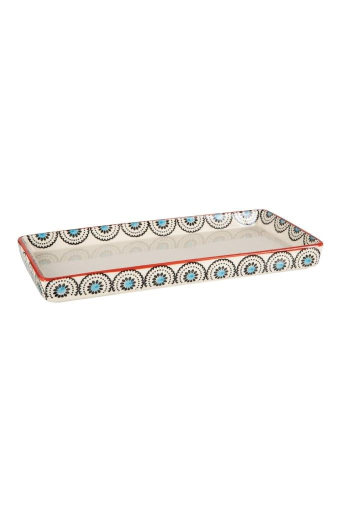 BATHROOM TRAY BLUE DAISY