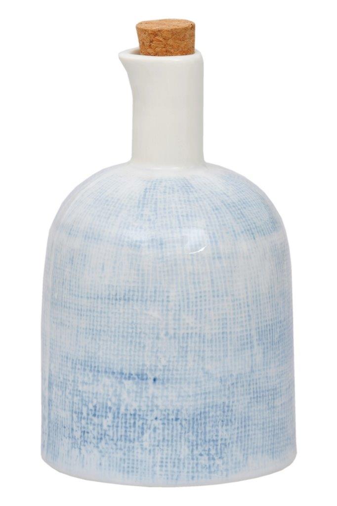 VINEGAR BOTTLE BLUE WEAVE 400ML