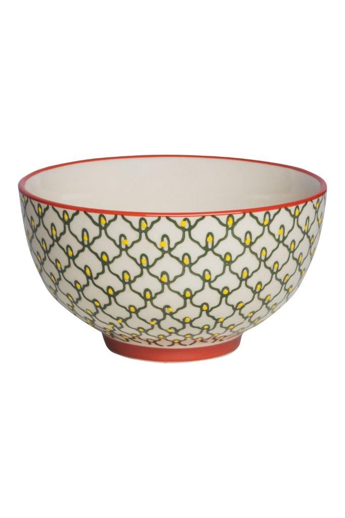 BOWL GREEN CANDLE 13.5CM