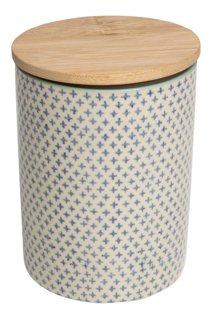 STORAGE JAR W/LID ROUND STARS