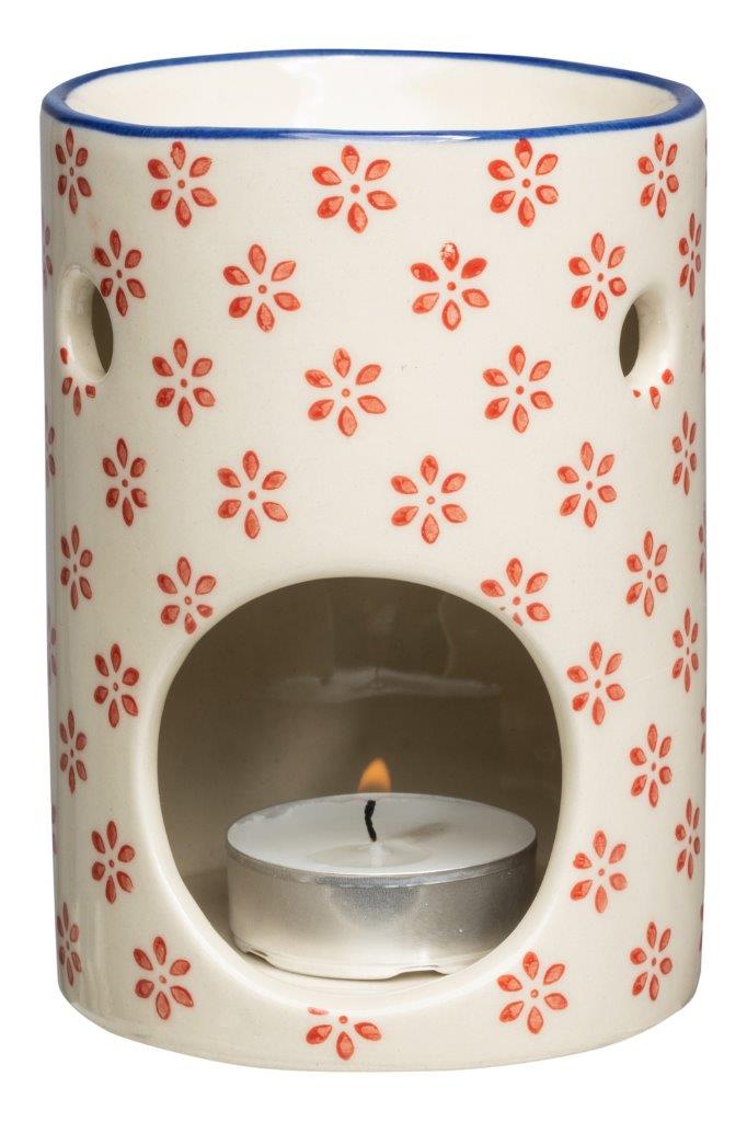 SCENTED OIL LAMP RED DAISY