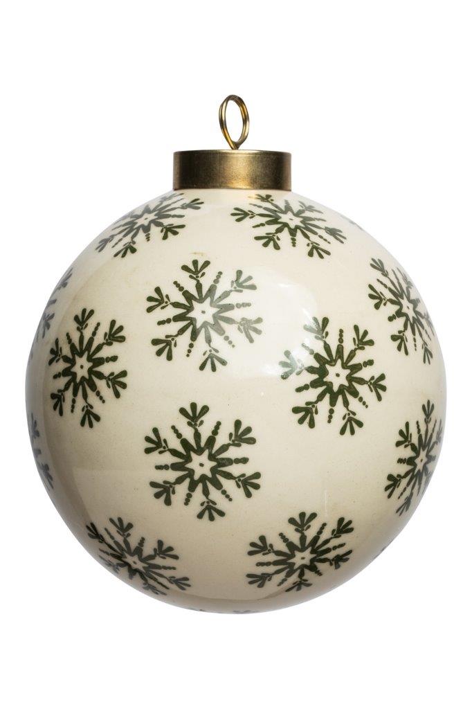 DEC PORCELAIN BALL ICICLES 8CM