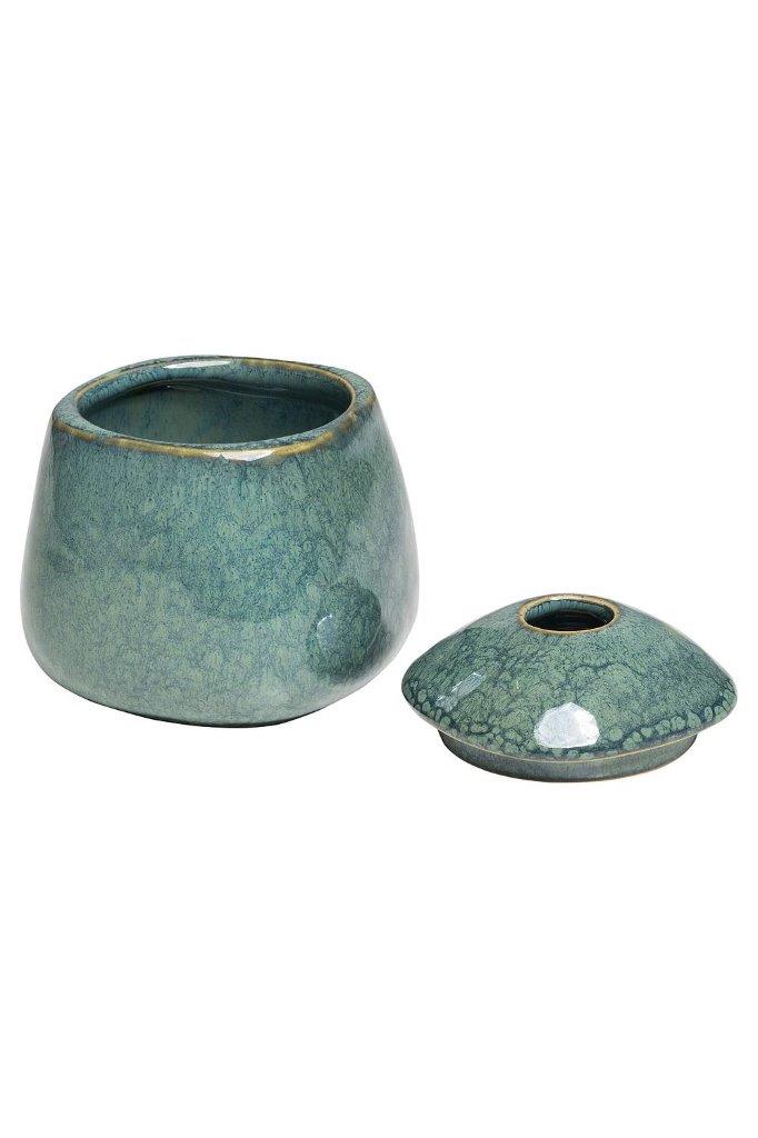 SUGARBOWL STONEWARE EMERALD