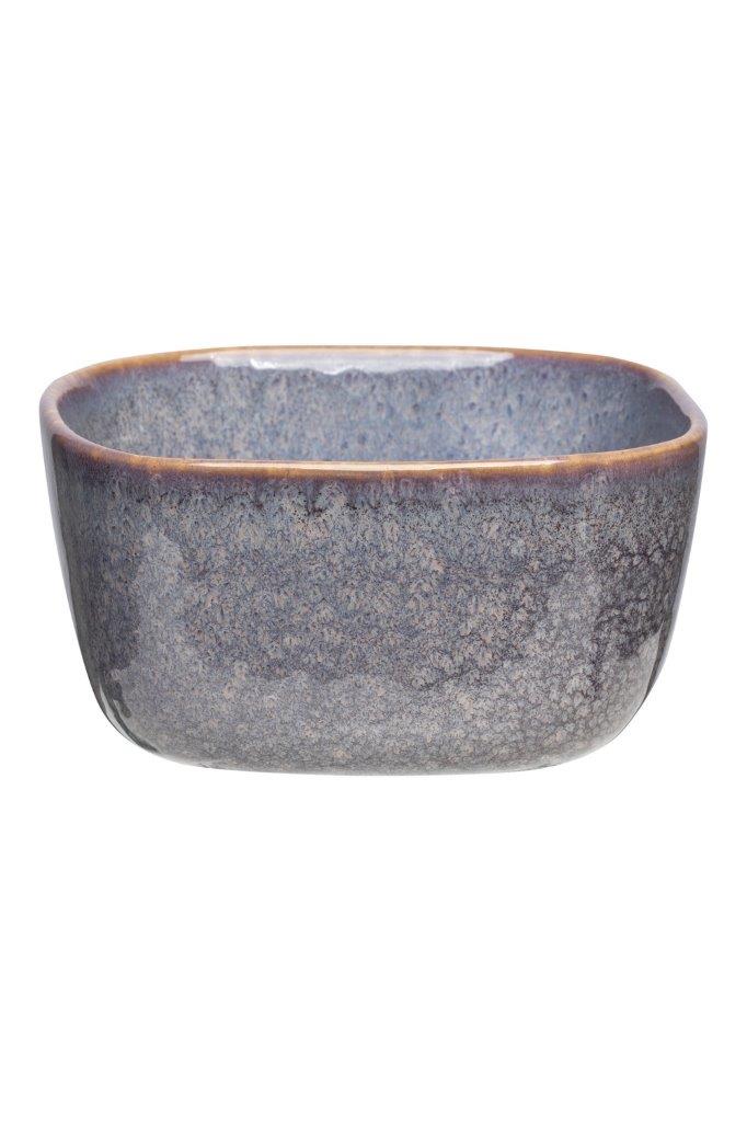 BOWL STONEWARE LAVENDER 13.5CM