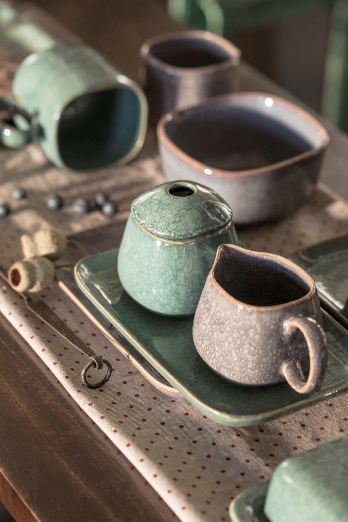 BOWL STONEWARE LAVENDER 13.5CM