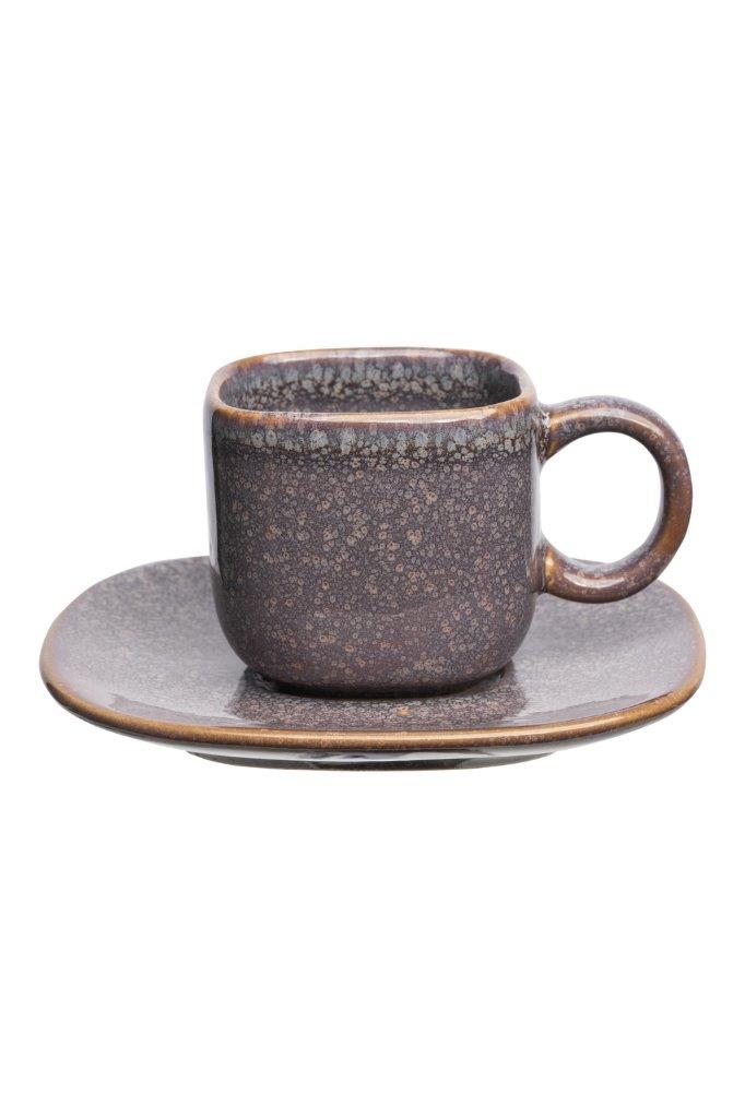 ESPRESSO SET STONEWARE LAVENDER 100ML