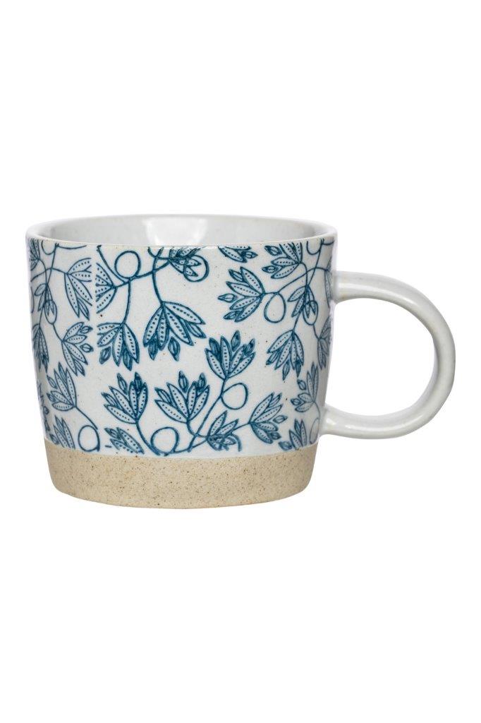 MUG BLU/WHT PORCELAIN BETTY 250ML