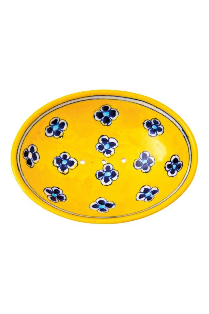 SOAP DISH BLUE PETAL