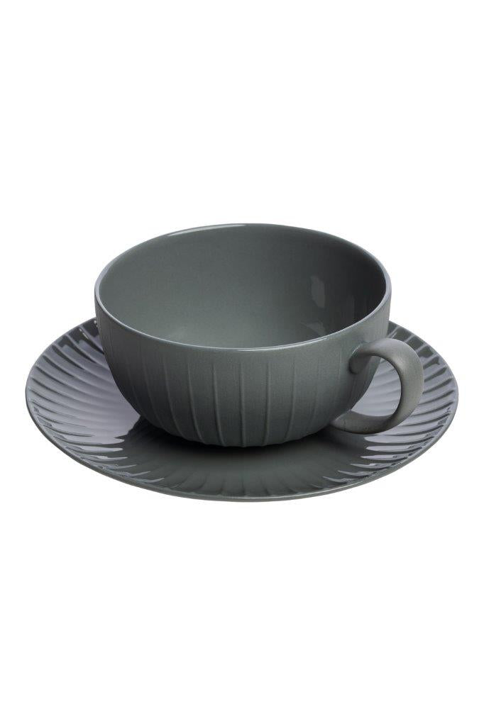 CUP/SAUCER MARNIE GREY 250ML