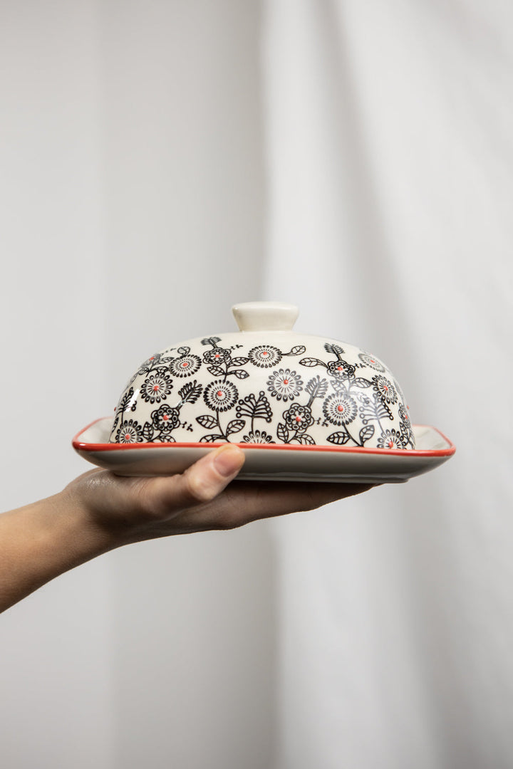 Butter Dish FLORAL