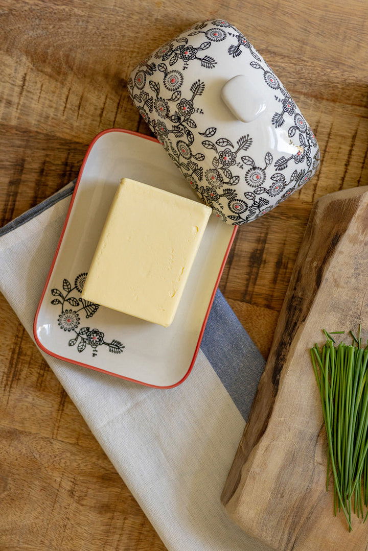 Butter Dish FLORAL