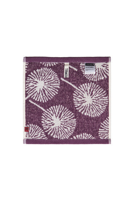 WASH CLOTH PURPLE POMPOM