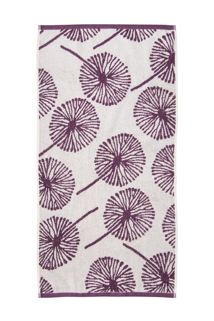 GUEST TOWEL PURPLE POMPOM