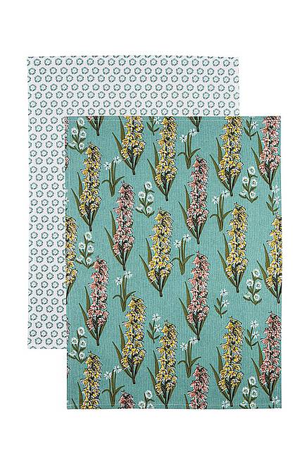 Tea Towel FLOWER SET OF 2